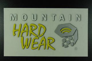 mountain hardwear sticker decal clear climbing hiking 