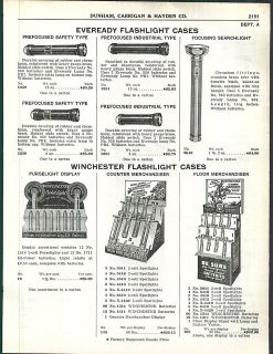   Winchester Flashlight Store Display Advertising Counter Merchandiser