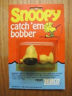 vintage xebco peanuts snoopy catch em fishing bobber new expedited