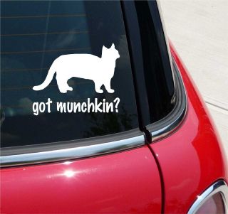 got munchkin cat graphic decal sticker vinyl car wall more