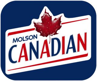 molson canadian beer mouse pad  5 99