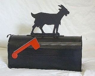 goat dairy mailbox topper sign steel animal metal art time