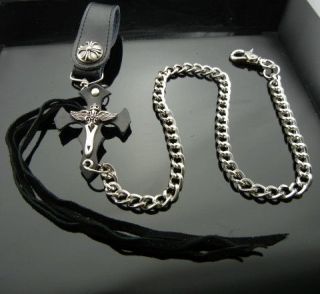 31 Gothic Punk Biker Jean Angel Sword Wallet Key Chain TEB101A