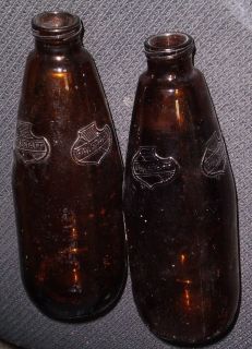 VTG FALSTAFF BEER BOTTLES (2) FALSTAFF BROWN GLASS BEER BOTTLES (2 