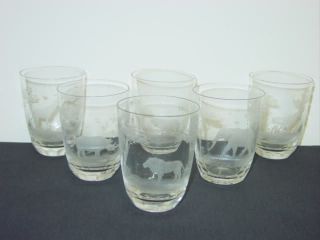 ROWLAND WARD Tumbler Glass Set (6)   Cut by Moser