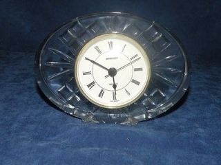 West German Staiger Lead Crystal Mantle Clock made in France