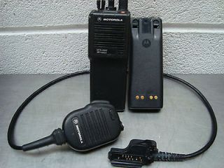 Motorola MTS 2000 RDVA Flashpoint Hand Held Radio/Headset and Battery 