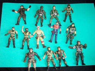 LOT OF 2 MILITARY GI JOE TYPE ACTION FIGURES BY CHAP MEI, LANARD AND 