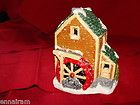 Hand Painted Miniature Village Airport Christmas House
