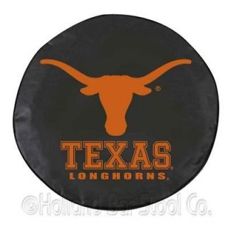 texas longhorns ncaa exact fit black vinyl spare tire cover