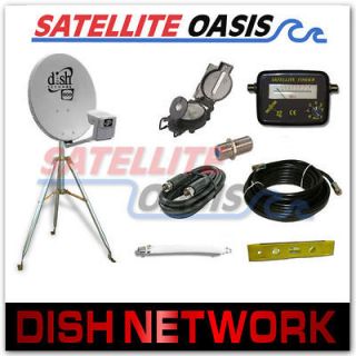 dish network 500 satellite rv tripod kit w finder new