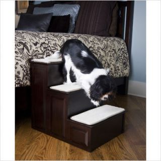 MR. HERZHERS DECORATIVE PET STEP DOG STAIRS 3 STEP PET STAIRS IN 