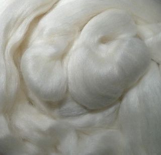 Organic Polwarth/Mulberry Silk Top~1#~fiber spin felt wool roving 