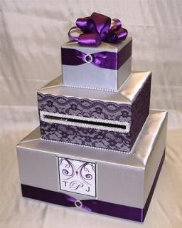 elegant custom made wedding card box any design color  80 