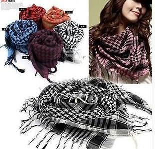new men outerwear accessory arab scarf shawl wrap check