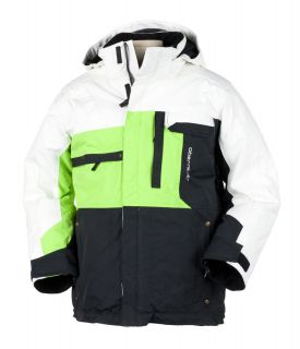obermeyer hixcy jacket in phosphorus green black wh ite more