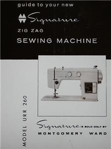 montgomery ward urr 260 sewing manual on cd one day