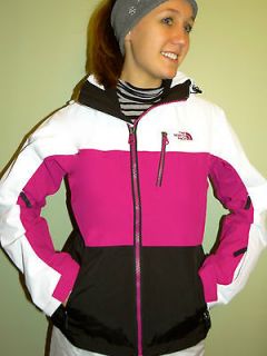 NORTH FACE Kiza Ski Snowboarding Jacket COAT Pink White Black Women XS 