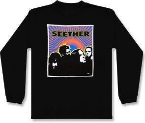 SEETHER   LONGSLEEVE SHIRT Size XL X Large Group Logo Licensed New
