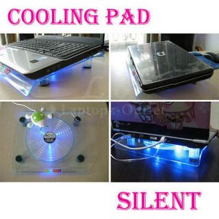   828 Big Fan Light Cooling Pad for Laptop Notebook 14.1 to 15.4 Blue