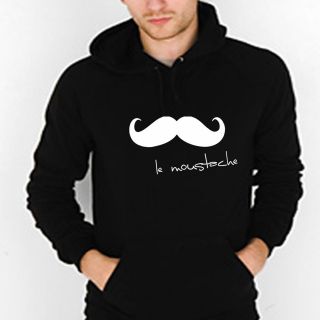 LE MOUSTACHE funny movember mustache m l xl 2xl 3x sweatshirt hoodie 