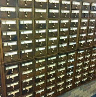   CARD catalog FILE Drawer Brass Pull dovetail Cabinet Recipe Brass