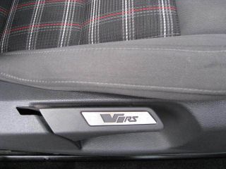 skoda octavia vrs alloy trim seat insert badges pair top