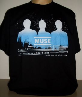 muse starlight quality rock band t shirt size 3xl new