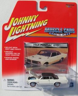 johnny lightning 1964 pontiac gto muscle cars usa white new