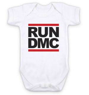RUN DMC LOG0   HIP HOP MUSIC   Baby Grow Bodysuit