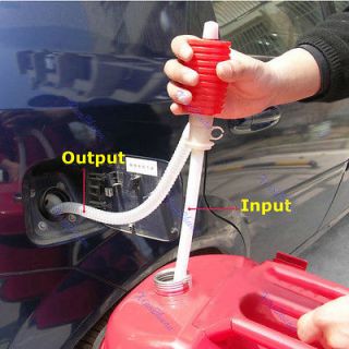 Portable Car Manual Hand Siphon Pump Hose Gas Oil Liquid Syphon 