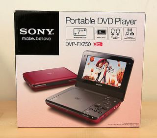 Sony DVP FX750/R 7 Inch Portable Widescreen DVD Player, Red, Car 