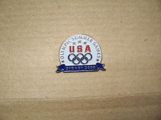 SYDNEY 2000 Olympic Summer Games USA Brooch / Tie Tack Style   Lapel 