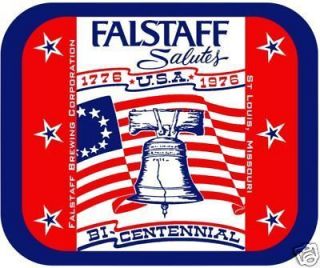 falstaff beer mouse pad high quality bi cent expedited shipping