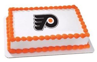 NHL Philadelphia Flyers ~ Edible Image Icing Cake, CupcakeTopper 