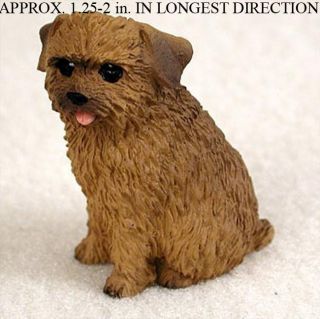 norfolk terrier mini resin dog figurine statue hand painted time