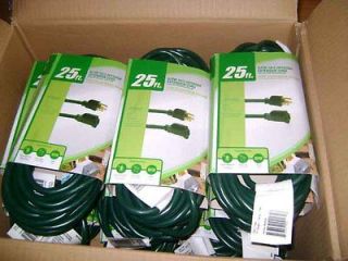 NEW 25 cords 10 x 25 GREEN EXTENSION POWER CORDS 16/3 25 free 