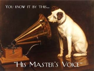 HMV Gramophone Dog, Music, Pub & Restaurant Masters Voice, Small 