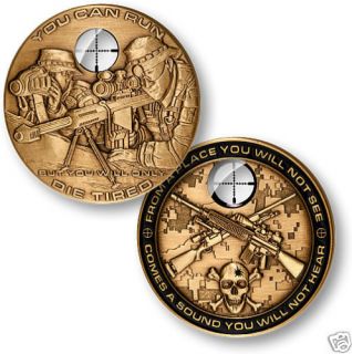 navy sniper team cross hairs challenge coin 