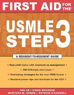 First Aid for the USMLE Step 3 by Patrick OConnell, Vikas Bhushan 
