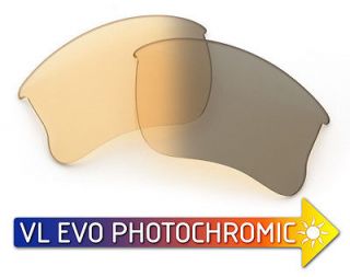 VL Photochromic EVO Lenses for Oakley Flak Jacket XLJ   HD Yellow to 