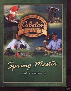 cabela s spring 2008 outdoors hunting fishing catalog time left