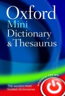 Oxford Mini Dictionary and Thesaurus 2008, Paperback
