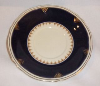 grindley chandos creampetal saucer blue gold  4