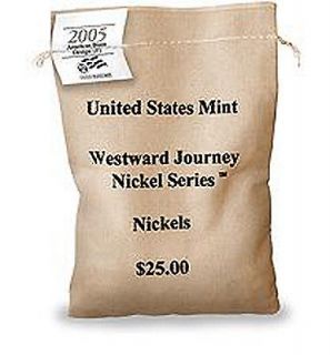   American Bison Nickels from US Mint Bag 40 Westward Journey Nickels