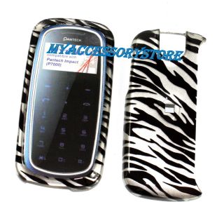 Pantech Impact P7000 Zebra Design Protector Hard Shield Cell Phone 