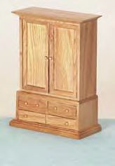 dollhouse furniture bedroom wardrobe made of solid oak time left