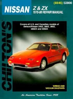Nissan Z and ZX 1970 88 by Chilton Automotive Editorial Staff 1999 