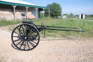 Horse drawn draft horse show cart by Robert Carriages brand new