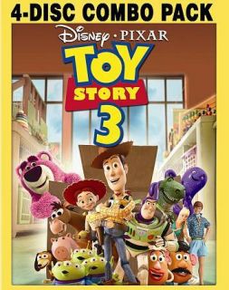 Toy Story 3 Blu ray DVD 4 Disc Set Includes Digital Copy + slipcover